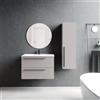 VISOBATH Mobile da bagno sospeso sotto lavabo L 80 x H 55 x P 39.5 cm beige laccato opaco, 2 cassetti VISOBATH Mia