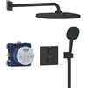 Grohe Kit incasso doccia GROHE Precision Thermostat Vitalio Comf. 250 nero opaco