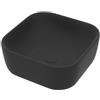 Leroy Merlin Lavabo da appoggio Kros quadrato in ceramica L39xH14xP40 cm nero opaco piletta non inclusa