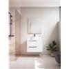 VISOBATH Mobile da bagno sospeso sotto lavabo L 70 x H 55 x P 39.5 cm bianco laccato opaco, 2 cassetti VISOBATH Mia