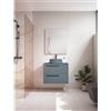 VISOBATH Mobile da bagno sospeso sotto lavabo L 70 x H 55 x P 39.5 cm blu laccato opaco, 2 cassetti VISOBATH Mia