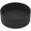 Leroy Merlin Lavabo da appoggio Kros tondo in ceramica nero piletta non inclusa