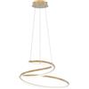 LUCE AMBIENTE DESIGN Lampadario LED glamour Coaster dorato Ø60cm, luce con 3 temperature di colore 8000 lumen, LUCE AMBIENTE DESIGN