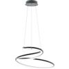 LUCE AMBIENTE DESIGN Lampadario LED design Coaster nero, luce con 3 temperature di colore 8000 lumen, LUCE AMBIENTE DESIGN