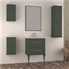 BADEN HAUS Specchio con illuminazione integrata Tiffany BADEN HAUS L 59 x H 90 x P 4 cm verde opaco