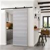 Leroy Merlin Porta scorrevole reversibile Corn in mdf grigio, L 92.5 x H 211.5 cm, con binario Retro