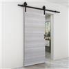 Leroy Merlin Porta scorrevole reversibile Corn in mdf grigio, L 92.5 x H 211.5 cm, con binario Rodeo