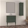 BADEN HAUS Mobile da bagno sospeso sotto lavabo L 78 x H 55 x P 46 cm verde laccato opaco, 2 cassetti BADEN HAUS TIFFANY