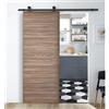 Leroy Merlin Porta scorrevole reversibile Foret in mdf marrone, L 92.5 x H 211.5 cm, con binario Industrial