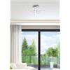 NOVECENTO Plafoniera LED Ares Ø 56 cm cromo IP20 cct da bianco caldo a bianco freddo con regolazione di temperatura, 1080 lumen NOVECENTO