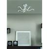NOVECENTO Plafoniera LED Ares Ø 70 cm argento IP20 bianco naturale NOVECENTO