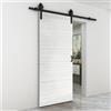 Leroy Merlin Porta scorrevole reversibile Sablé in mdf marrone, L 92.5 x H 211.5 cm, con binario Rodeo