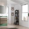 Leroy Merlin Specchio Contenitore Con Illuminazione Akira laccato opaco nocciola L 51.5 x H 70 x P 15.5 cm