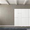 TERRANEO Mobile lavanderia Laundry in truciolare bianco P 58 x L 205 x H 195 cm