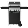 Leroy Merlin Barbecue a gas C400 4 bruciatori con fornello laterale extra