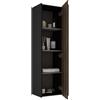 VISOBATH Colonna per mobile bagno Indico VISOBATH 1 anta P 28 x L 120 x H 34.5 cm Nero laccato MDF