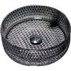 Leroy Merlin Lavabo da appoggio tondo in vetro nero