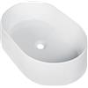 Leroy Merlin Lavabo da appoggio COVER ovale in ceramica L 60 x H 11.5 x P 40 cm bianco lucido piletta non inclusa