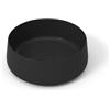 OLYMPIA CERAMICA Lavabo da appoggio Wave OLYMPIA CERAMICA tondo 40cm in ceramica nero lucido piletta non inclusa