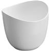 IDRO BRIC Lavabo da appoggio Wave IDRO BRIC tondo in ceramica bianco piletta non inclusa