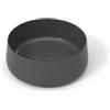 OLYMPIA CERAMICA Lavabo da appoggio Wave OLYMPIA CERAMICA tondo in ceramica grigio lucido piletta non inclusa