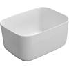 IDRO BRIC Lavabo da appoggio Valley IDRO BRIC rettangolare in ceramica L 50 x H 25.5 x P 38 cm bianco piletta non inclusa