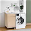 GAROFALO Mobile lavanderia Exe sinistro 1 anta in legno rovere chiaro P 60 x L 108 x H 93 cm