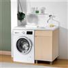 GAROFALO Mobile lavanderia Exe Destro 1 anta in legno rovere chiaro P 60 x L 108 x H 93 cm