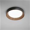 LUCE AMBIENTE DESIGN Plafoniera LED I-ARKA-PL50-NER nero IP20 cct da bianco caldo a bianco freddo con regolazione di temperatura, 5000 lumen LUCE AMBIENTE DESIGN