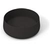 OLYMPIA CERAMICA Lavabo da appoggio Wave OLYMPIA CERAMICA tondo 40cm in ceramica nero piletta opaco non inclusa