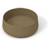 OLYMPIA CERAMICA Lavabo da appoggio Wave OLYMPIA CERAMICA tondo in ceramica marrone piletta non inclusa