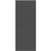 Leroy Merlin Pannello per porta d'ingresso P327 pellicolato pvc grigio L 92 x H 210.5 cm, Sp 6 mm apertura destra