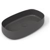 OLYMPIA CERAMICA Lavabo da appoggio Wave OLYMPIA CERAMICA ovale in ceramica L 70 x H 14 x P 40 cm grigio piletta non inclusa