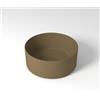 OLYMPIA CERAMICA Lavabo da appoggio OLYMPIA CERAMICA Open tondo in ceramica marrone piletta non inclusa