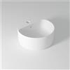 OLYMPIA CERAMICA Lavabo da appoggio Open OLYMPIA CERAMICA tondo D40 cm in ceramica con foro bianco