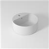OLYMPIA CERAMICA Lavabo da appoggio Open OLYMPIA CERAMICA tondo in ceramica con foro bianco opaco