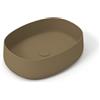 OLYMPIA CERAMICA Lavabo da appoggio Wave OLYMPIA CERAMICA ovale in ceramica L 50 x H 14 x P 40 cm marrone piletta non inclusa