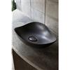 ROCA Lavabo da appoggio Ohtake ROCA irregolare in ceramica nero