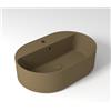 OLYMPIA CERAMICA Lavabo da appoggio OLYMPIA CERAMICA Open ovale in ceramica L 60 x H 17 x P 40 cm marrone piletta non inclusa