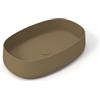 OLYMPIA CERAMICA Lavabo da appoggio Wave OLYMPIA CERAMICA ovale in ceramica L 60 x H 14 x P 40 cm marrone piletta non inclusa