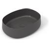 OLYMPIA CERAMICA Lavabo da appoggio Wave OLYMPIA CERAMICA ovale in ceramica L 50 x H 14 x P 40 cm grigio piletta non inclusa