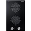 Delonghi Piano cottura 2 fuochi L 27 cm NSL 230 NC DE'LONGHI nero griglie in ghisa
