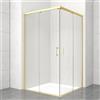 Leroy Merlin Lato per box doccia angolare scorrevole Jazz dritto dx H 200 x L 70 cm, sp 6 mm dorato vetro senza finitura / trasparente