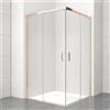 Leroy Merlin Lato per box doccia angolare scorrevole Jazz dritto dx H 200 x L 70 cm, sp 6 mm oro rosa vetro senza finitura / trasparente