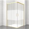 Leroy Merlin Lato per box doccia angolare dritto dx Jazz H 200 x L 70 cm, sp 6 mm dorato smerigliato