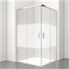 Leroy Merlin Lato per box doccia angolare dritto dx Jazz H 200 x L 70 cm, sp 6 mm oro rosa smerigliato