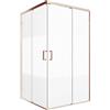 Leroy Merlin Lato per box doccia angolare dritto sx Jazz H 200 x L 80 cm, sp 6 mm oro rosa smerigliato