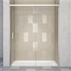 Leroy Merlin Porta doccia scorrevole L 118-119.5 cm x H 200 cm per nicchia in vetro trasparente SP. 6 mm, profilo cromo, serie Jazz