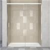 Leroy Merlin Porta doccia scorrevole L 118-119.5 cm x H 200 cm per nicchia in vetro trasparente SP. 6 mm, profilo lucido cromo, serie Jazz