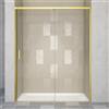 Leroy Merlin Porta doccia scorrevole L 118-119.5 cm x H 200 cm per nicchia in vetro trasparente SP. 6 mm, profilo dorato, serie Jazz